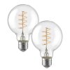 LED E27 2er Set 6 Watt 2700 Kelvin 450 Lumen