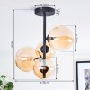 Chehalis Deckenleuchte Glas 12 cm, 15 cm Bernsteinfarben, 4-flammig