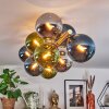 Gastor Deckenleuchte Glas 15 cm Gold, Schwarz, 10-flammig