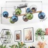 Gastor Deckenleuchte Glas 15 cm Gold, Schwarz, 10-flammig