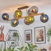 Gastor Deckenleuchte Glas 15 cm Gold, Schwarz, 10-flammig