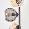 Koyoto Stehleuchte Glas 15 cm Bernsteinfarben, Rauchfarben, 5-flammig