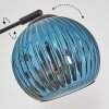 Koyoto Stehleuchte Glas 15 cm Blau, Gold, Kupferfarben, 5-flammig