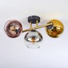 Koyoto Deckenleuchte Glas 15 cm Gold, Schwarz, 3-flammig