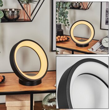 Delor Tischleuchte LED Schwarz, 1-flammig, Farbwechsler