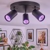 Foren Deckenleuchte LED Schwarz, 3-flammig, Farbwechsler