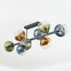 Koyoto Deckenleuchte Glas 15 cm Blau, Gold, Grün, Klar, 8-flammig