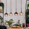 Koyoto Hängeleuchte Glas 15 cm Naturfarben, Schwarz, 4-flammig