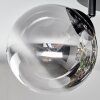 Chehalis Deckenleuchte Glas 12 cm, 15 cm Bernsteinfarben, Klar, Rauchfarben, 4-flammig