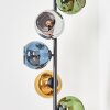 Koyoto Stehleuchte Glas 15 cm Blau, Chrom, Gold, Grün, Rauchfarben, 5-flammig