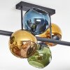 Koyoto Deckenleuchte Glas 15 cm Blau, Gold, Grün, 6-flammig