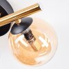 Chehalis Deckenleuchte Glas 10 cm, 12 cm Gold, Schwarz, 3-flammig