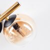 Chehalis Deckenleuchte Glas 10 cm, 15 cm Gold, Schwarz, 3-flammig