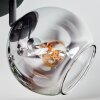 Koyoto Deckenleuchte Glas 15 cm Chrom, Klar, Rauchfarben, 4-flammig