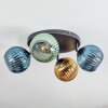 Koyoto Deckenleuchte Glas 15 cm Blau, Gold, Grün, 4-flammig