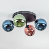 Gastor Deckenleuchte Glas 15 cm Blau, Grün, Kupferfarben, 4-flammig
