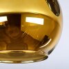 Koyoto Deckenleuchte Glas 15 cm Blau, Gold, Grün, 3-flammig