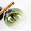 Chehalis Deckenleuchte Glas 12 cm, 15 cm Gold, Schwarz, 3-flammig