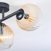 Koyoto Deckenleuchte Glas 15 cm Bernsteinfarben, Klar, 3-flammig