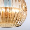 Ripoll Deckenleuchte Glas 15 cm Bernsteinfarben, Rauchfarben, 3-flammig