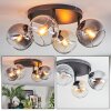 Koyoto Deckenleuchte Glas 15 cm Bernsteinfarben, Klar, Rauchfarben, 4-flammig
