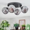 Ripoll Deckenleuchte Glas 15 cm Rauchfarben, 4-flammig
