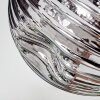 Ripoll Deckenleuchte Glas 15 cm Chrom, Rauchfarben, 4-flammig