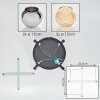 Koyoto Deckenleuchte Glas 15 cm Bernsteinfarben, Chrom, Rauchfarben, 4-flammig