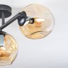 Ripoll Deckenleuchte Glas 15 cm Bernsteinfarben, 3-flammig