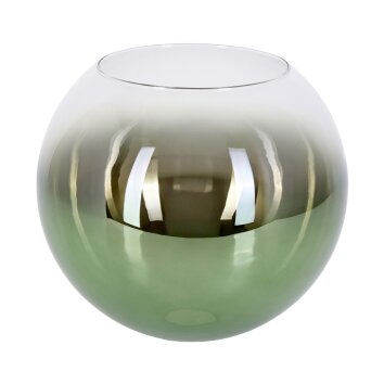 Glas-Lampenschirm Koyoto Ersatzglas 25 cm Grün, Klar