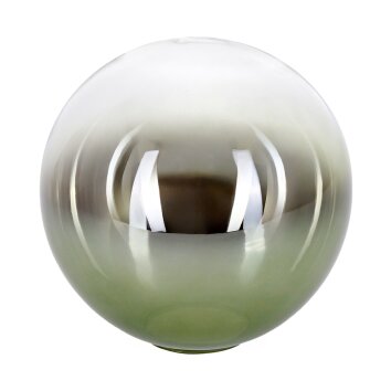 Glas-Lampenschirm Gastor Ersatzglas 15 cm Grün, Klar
