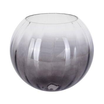 Glaslampenschirm Koyoto Ersatzglas 25 cm Klar, Rauchfarben