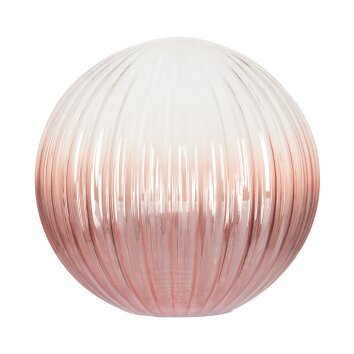 Lampenschirm aus Glas Chehalis Ersatzglas 12 cm Klar, Kupferfarben