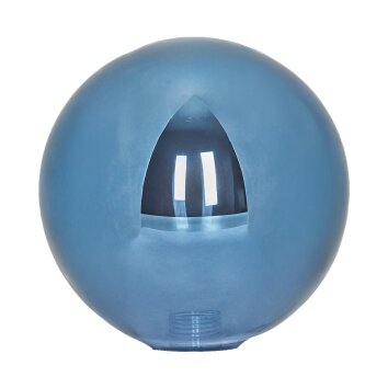 Lampenschirm aus Glas Bernado Ersatzglas 15 cm Blau