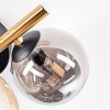 Chehalis Deckenleuchte Glas 10 cm, 15 cm Gold, Schwarz, 3-flammig