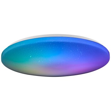 Brilliant Kieran Deckenleuchte LED Weiß, 1-flammig, Fernbedienung