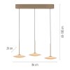 Paul Neuhaus ELIPSA Pendelleuchte LED Bronze, 3-flammig