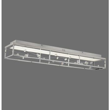 Paul Neuhaus SKINA Deckenleuchte LED Silber, 1-flammig, Fernbedienung