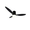Reality Göteborg Deckenventilator mit Beleuchtung LED Schwarz, 1-flammig, Fernbedienung
