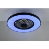 Reality Linköping Deckenventilator mit Beleuchtung LED Schwarz, 2-flammig, Fernbedienung, Farbwechsler
