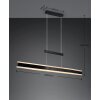 Trio Arcola Pendelleuchte LED Schwarz, 1-flammig