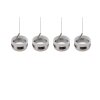 Trio Dios Pendelleuchte LED Nickel-Matt, 4-flammig