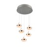 Trio Dios Pendelleuchte LED Nickel-Matt, 5-flammig