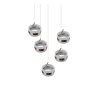 Trio Dios Pendelleuchte LED Nickel-Matt, 5-flammig