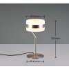 Trio Dios Tischleuchte LED Nickel-Matt, 1-flammig