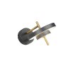 Trio KEATON Wandleuchte LED Schwarz-Gold, 1-flammig