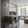 Trio KEATON Pendelleuchte LED Schwarz-Gold, 1-flammig