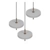 Trio KEATON Pendelleuchte LED Grau, 3-flammig