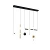 Trio Melita Pendelleuchte LED Schwarz-Gold, 1-flammig