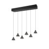 Trio Romeo Pendelleuchte LED Schwarz, 6-flammig